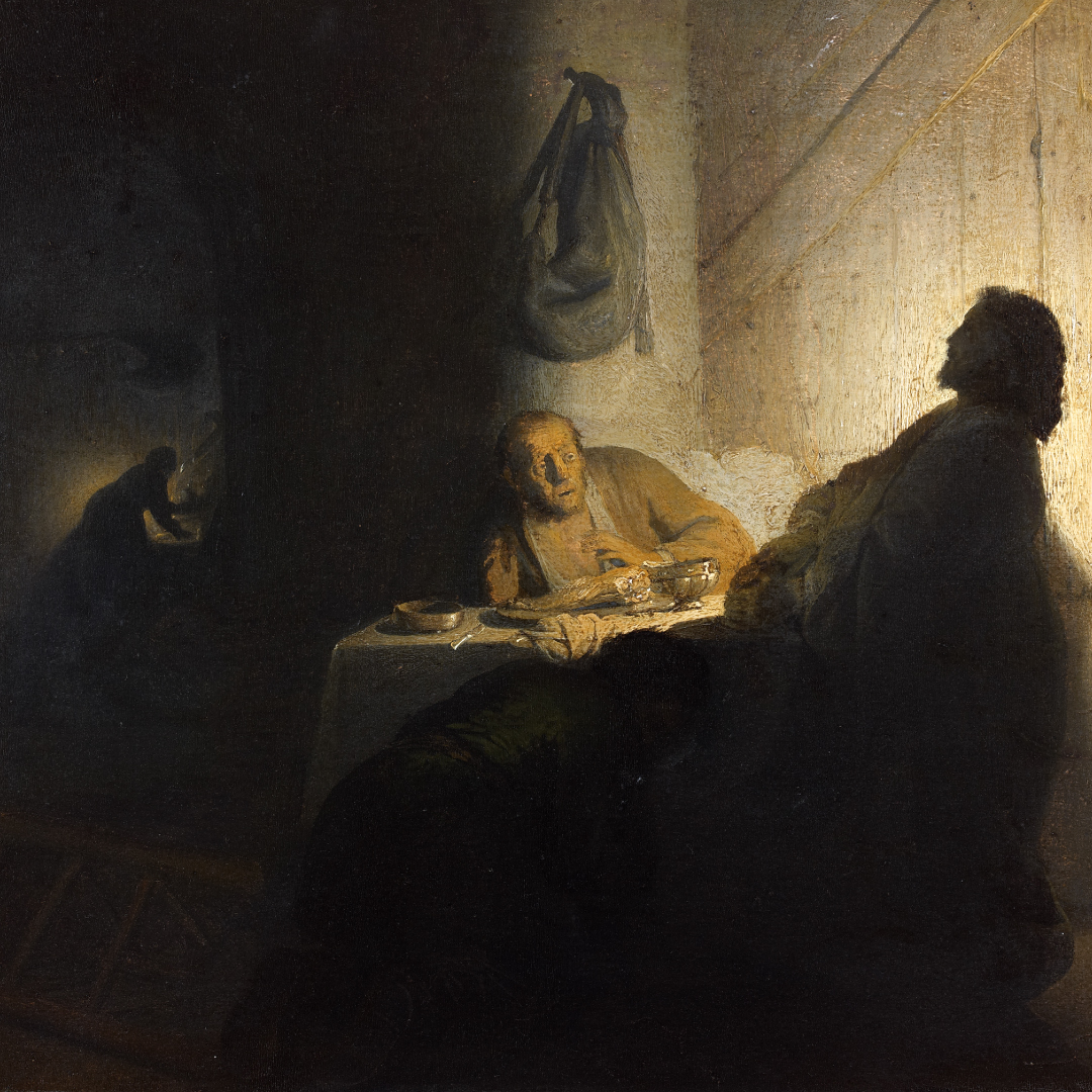 Rembrandt, Les Pèlerins d'Emmaüs, 1629 © Musée Jacquemart-André