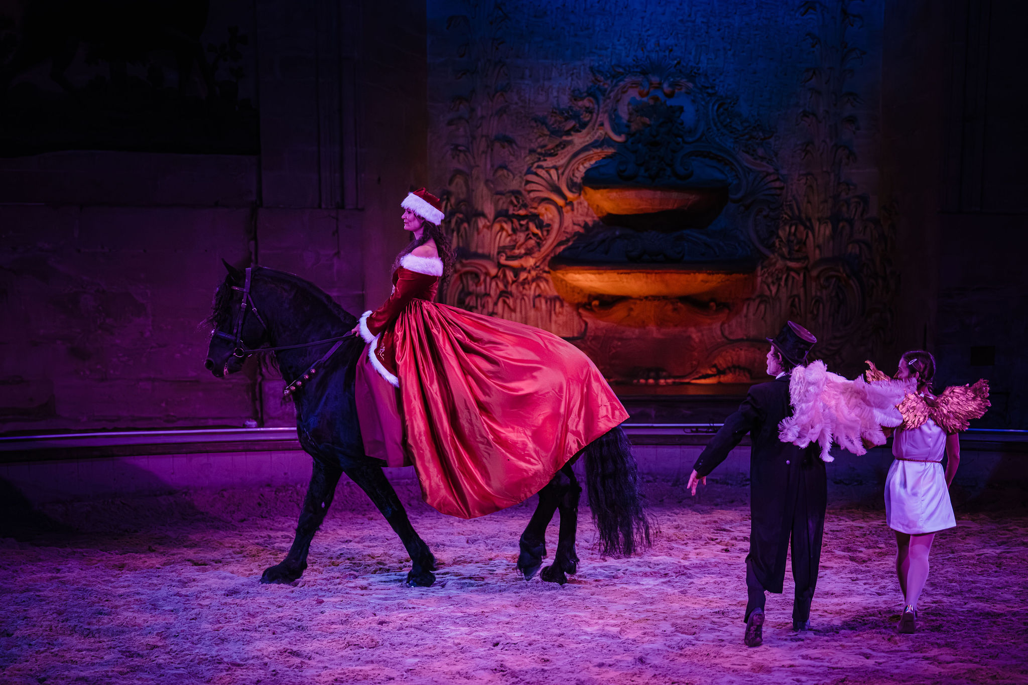 Spectacle de Noël Le vieil ange et l'enfant - Compagnie équestre du Château de Chantilly