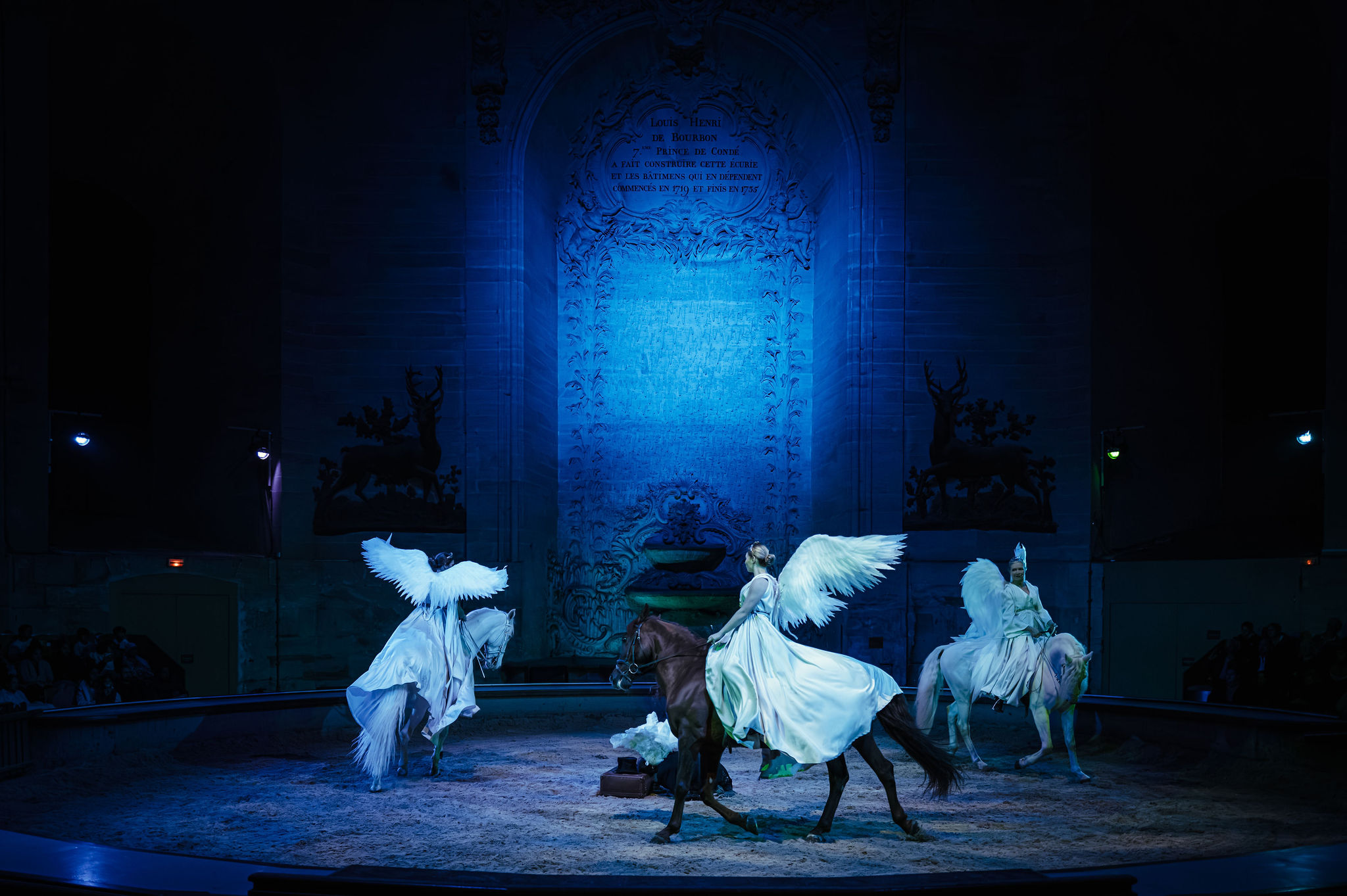 Spectacle de Noël Le vieil ange et l'enfant - Compagnie équestre du Château de Chantilly